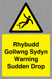 WV13048: Rhybudd Gollwng Sydyn Warning Sudden Drop