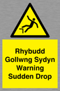 WV13048: Rhybudd Gollwng Sydyn Warning Sudden Drop