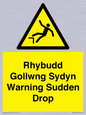 WV13048: Rhybudd Gollwng Sydyn Warning Sudden Drop