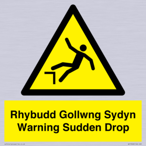 WV13048: Rhybudd Gollwng Sydyn Warning Sudden Drop