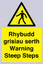 WV13054: Rhybudd grisiau serth Warning Steep Steps