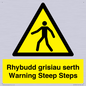 WV13054: Rhybudd grisiau serth Warning Steep Steps