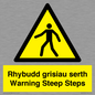 WV13054: Rhybudd grisiau serth Warning Steep Steps