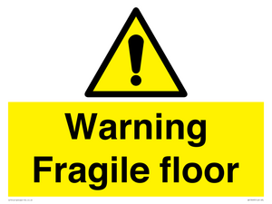 WV13093: Warning fragile floor