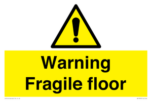 WV13093: Warning fragile floor
