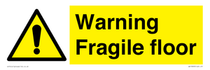 WV13093: Warning fragile floor