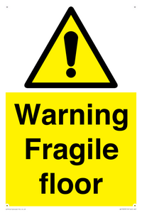 WV13093: Warning fragile floor