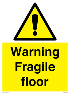 WV13093: Warning fragile floor