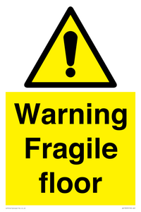 WV13093: Warning fragile floor