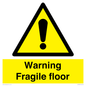 WV13093: Warning fragile floor