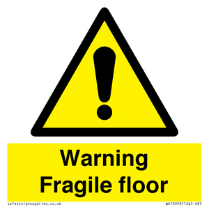 WV13093: Warning fragile floor