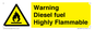 WV13099: Warning diesel fuel Highly Flammable