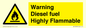 WV13099: Warning diesel fuel Highly Flammable