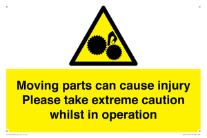 WV13117: Moving parts can cause injury Please take extreme caution whilst in operation