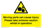 WV13117: Moving parts can cause injury Please take extreme caution whilst in operation