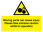 WV13117: Moving parts can cause injury Please take extreme caution whilst in operation