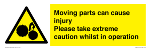 WV13117: Moving parts can cause injury Please take extreme caution whilst in operation