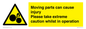 WV13117: Moving parts can cause injury Please take extreme caution whilst in operation