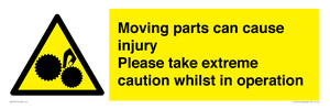 WV13117: Moving parts can cause injury Please take extreme caution whilst in operation