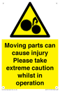 WV13117: Moving parts can cause injury Please take extreme caution whilst in operation
