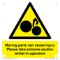 WV13117: Moving parts can cause injury Please take extreme caution whilst in operation