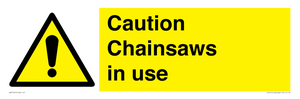 WV13121: Caution Chainsaws in use