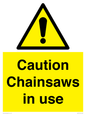 WV13121: Caution Chainsaws in use