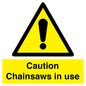WV13121: Caution Chainsaws in use