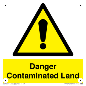 WV13129: Danger Contaminated Land