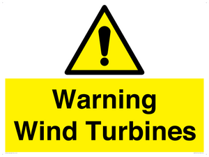WV13141: Warning wind turbines