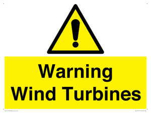 WV13141: Warning wind turbines