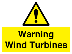 WV13141: Warning wind turbines