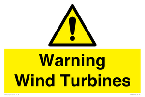 WV13141: Warning wind turbines