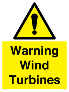 WV13141: Warning wind turbines