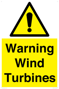 WV13141: Warning wind turbines