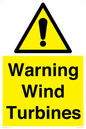 WV13141: Warning wind turbines