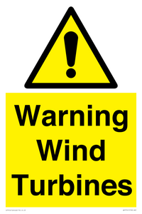 WV13141: Warning wind turbines