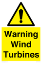 WV13141: Warning wind turbines
