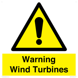 WV13141: Warning wind turbines