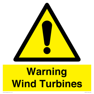 WV13141: Warning wind turbines