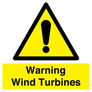 WV13141: Warning wind turbines