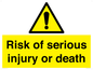 WV13143: Risk of serious injury or death