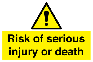 WV13143: Risk of serious injury or death