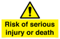 WV13143: Risk of serious injury or death