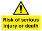 WV13143: Risk of serious injury or death