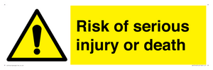 WV13143: Risk of serious injury or death