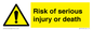 WV13143: Risk of serious injury or death