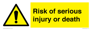 WV13143: Risk of serious injury or death