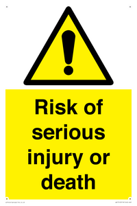 WV13143: Risk of serious injury or death