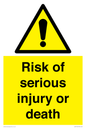 WV13143: Risk of serious injury or death